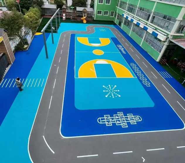 滁州市足球场人造草坪混合型塑胶跑道 - 一站式服务